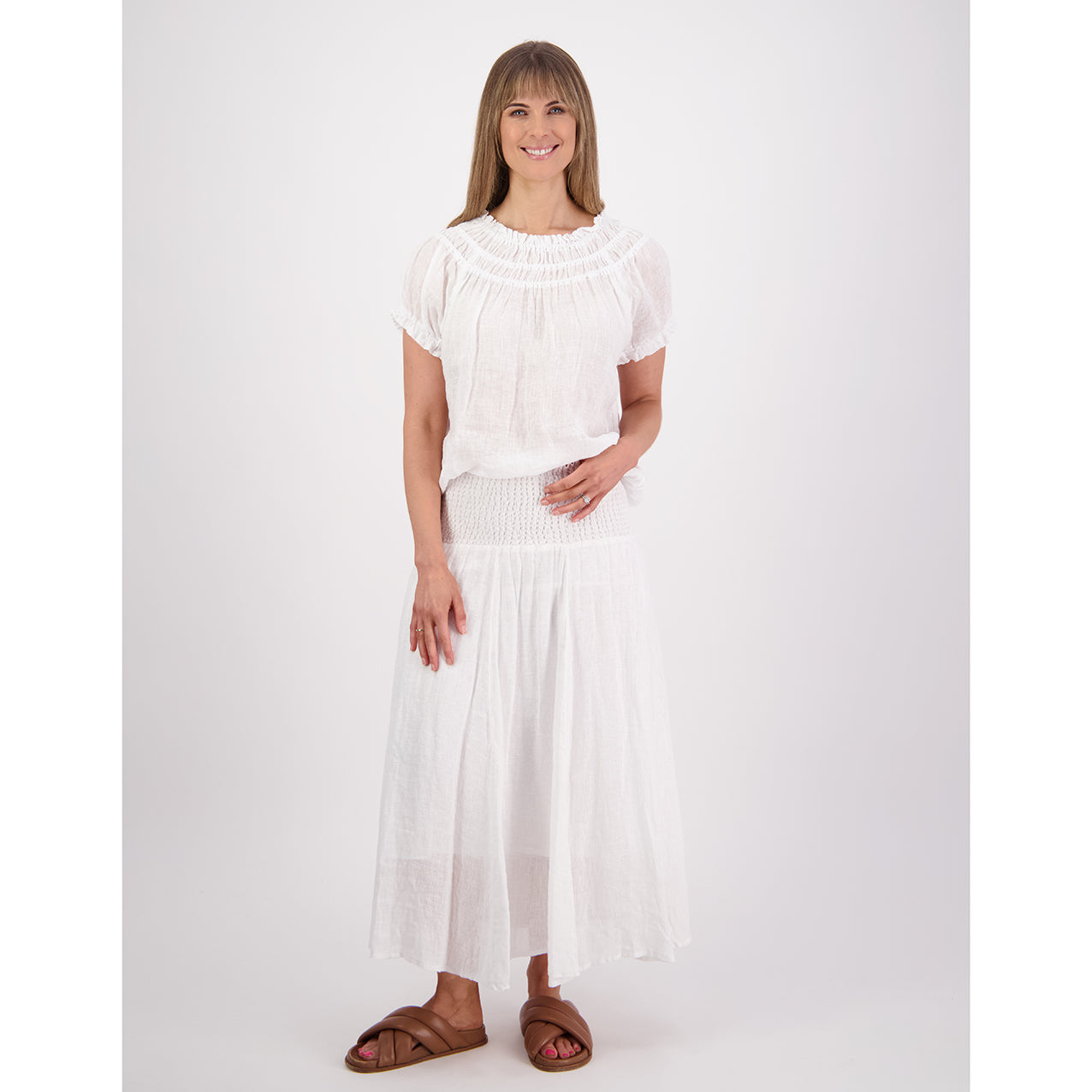 Parson Skirt White