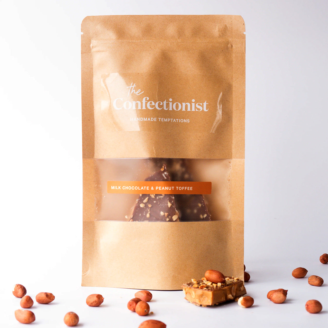Milk Chocolate & Peanut Toffee 100g Pouch