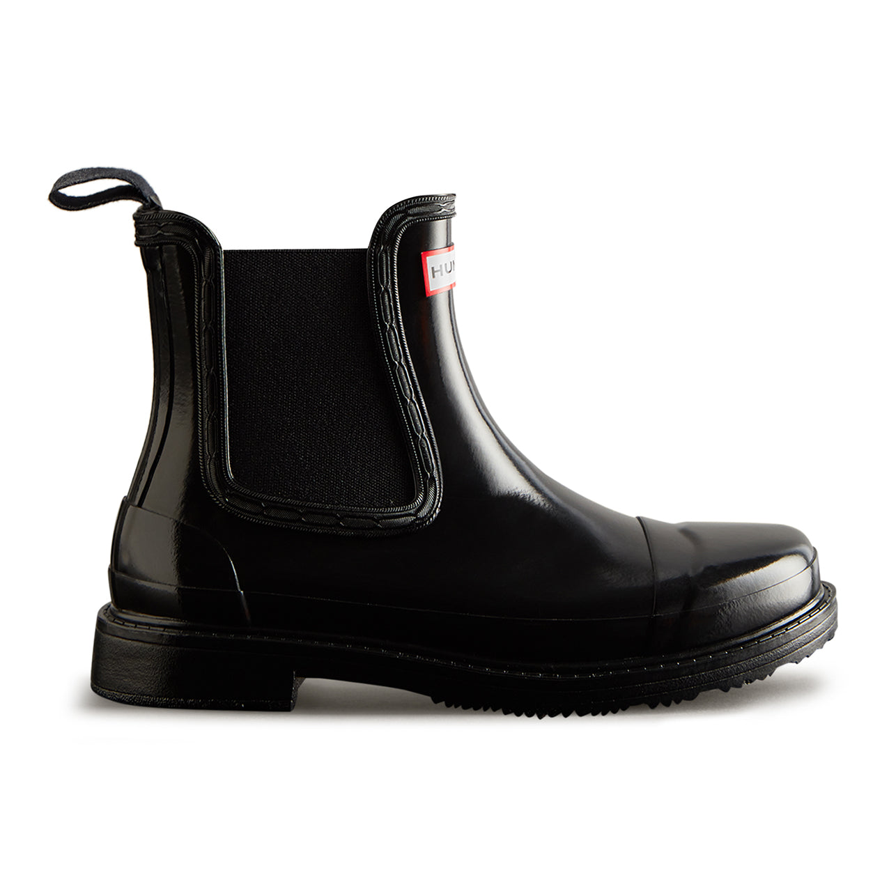 Women's Chelsea Commando Gloss Boot Black