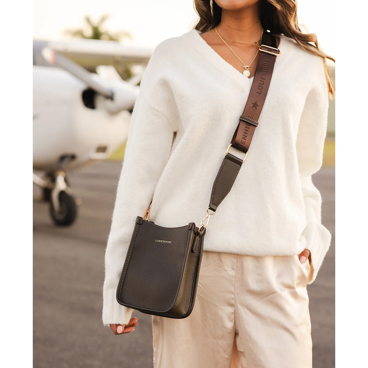 Parker Phone Crossbody Bag Chocolate