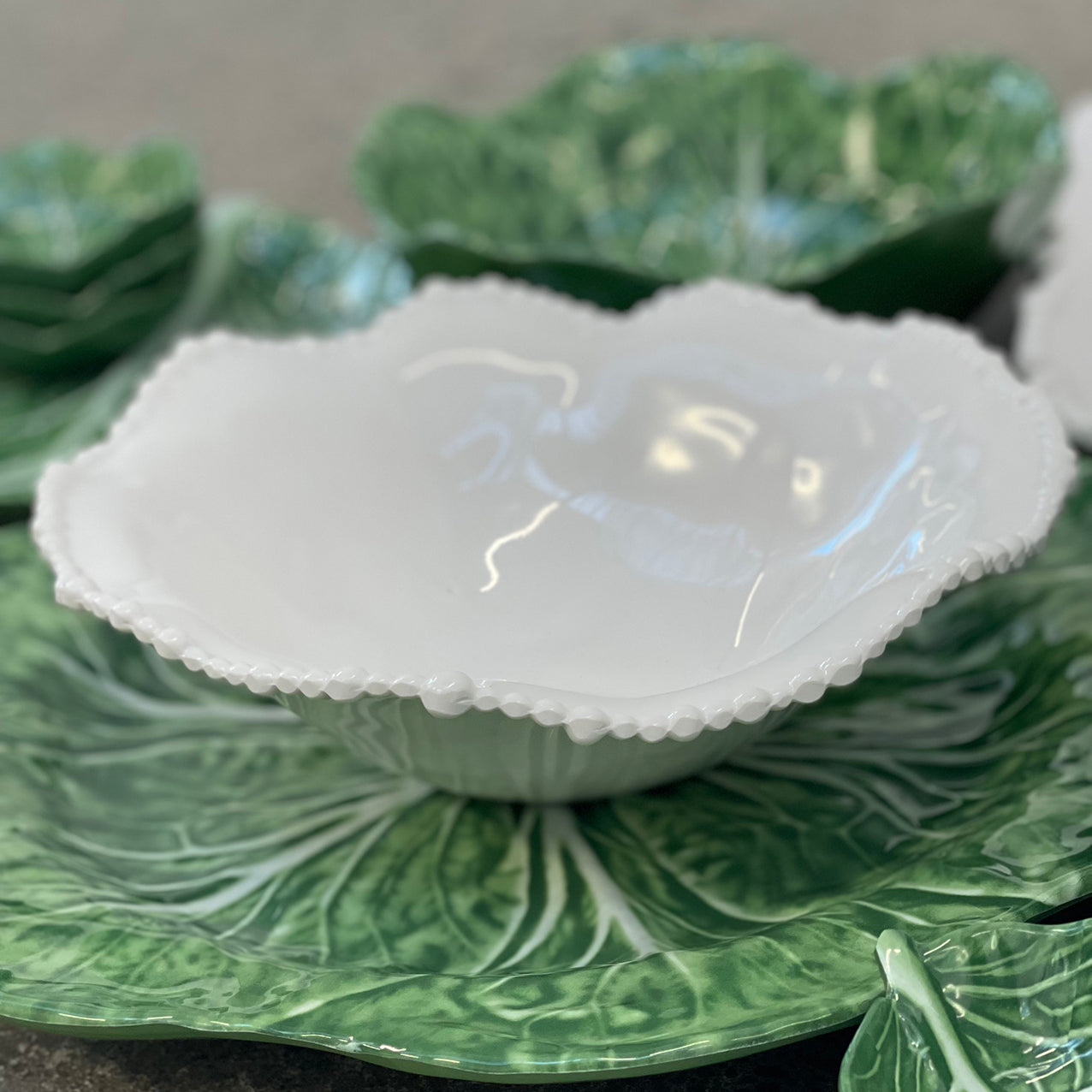 Melamine Pearl Bowl White 28cm