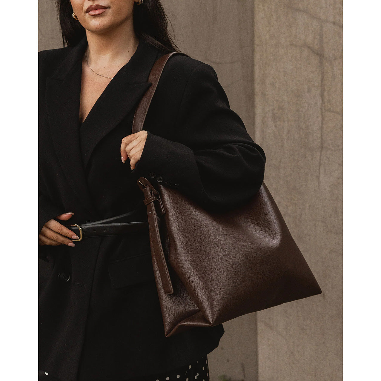 Peyton Shoulder Bag Chocolate