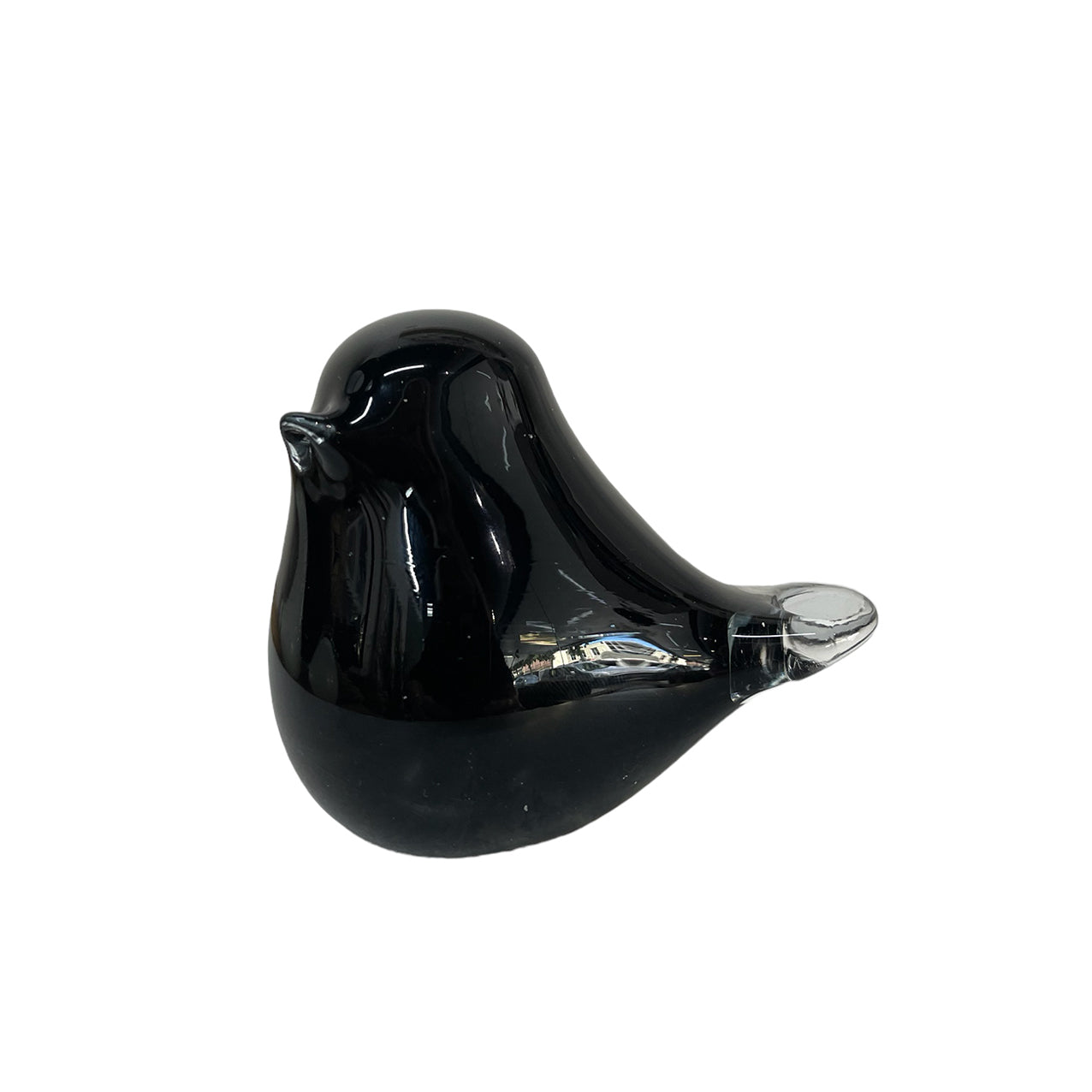 Glass Fat Bird Black