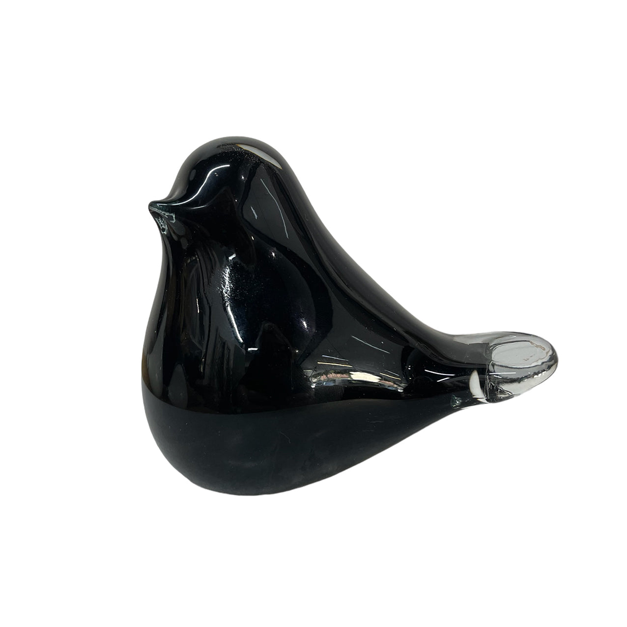 Glass Fat Bird Black