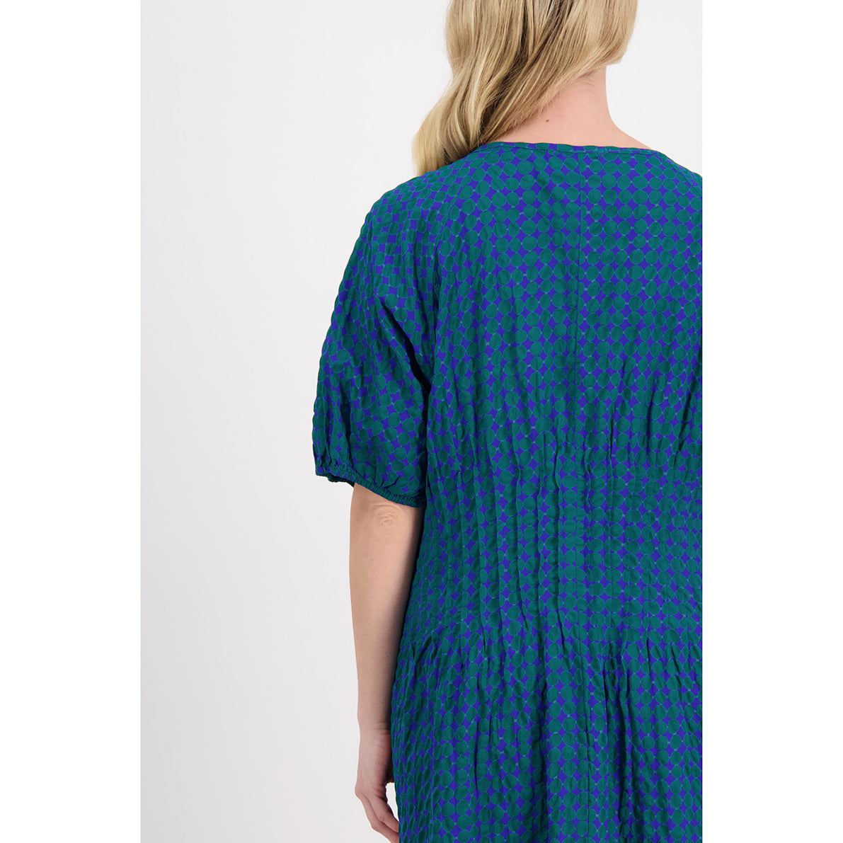 BW Phyllis Dress Green/Blue Spot