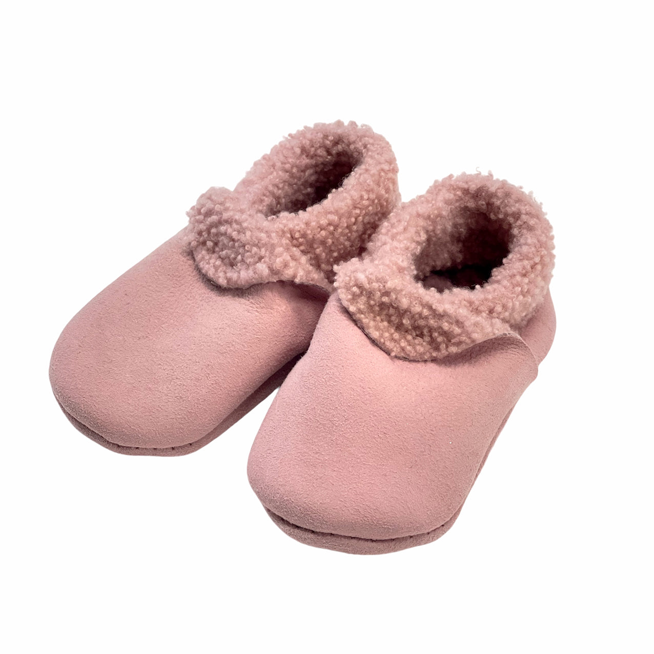 Lambskin Booties Pastel Pink