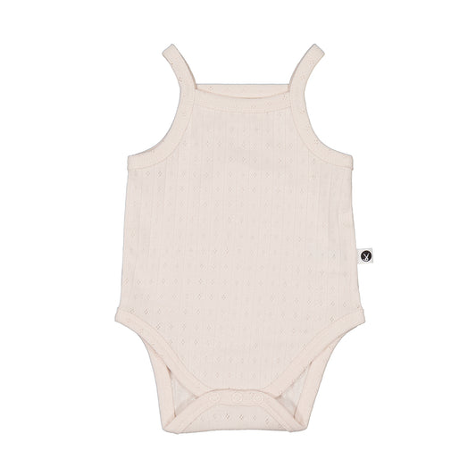 Pointelle Almond Blush Camisole Bodysuit