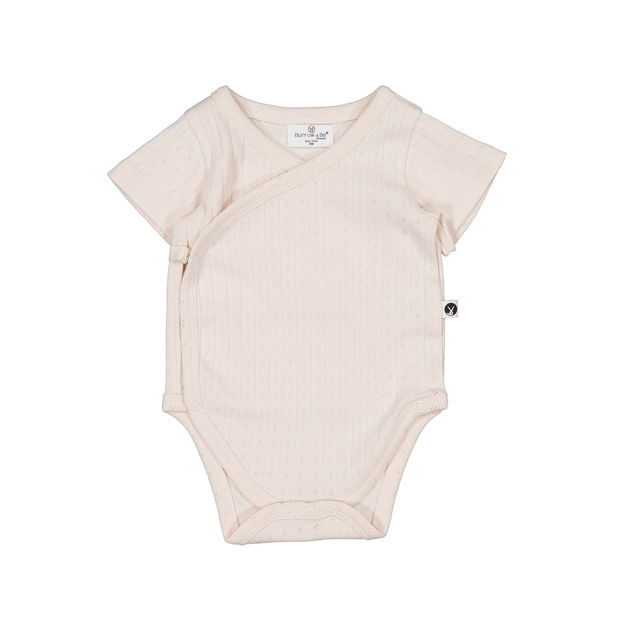 Pointelle Almond Blush Kimono Bodysuit
