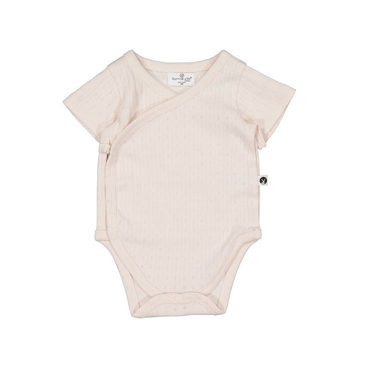 Pointelle Almond Blush Kimono Bodysuit