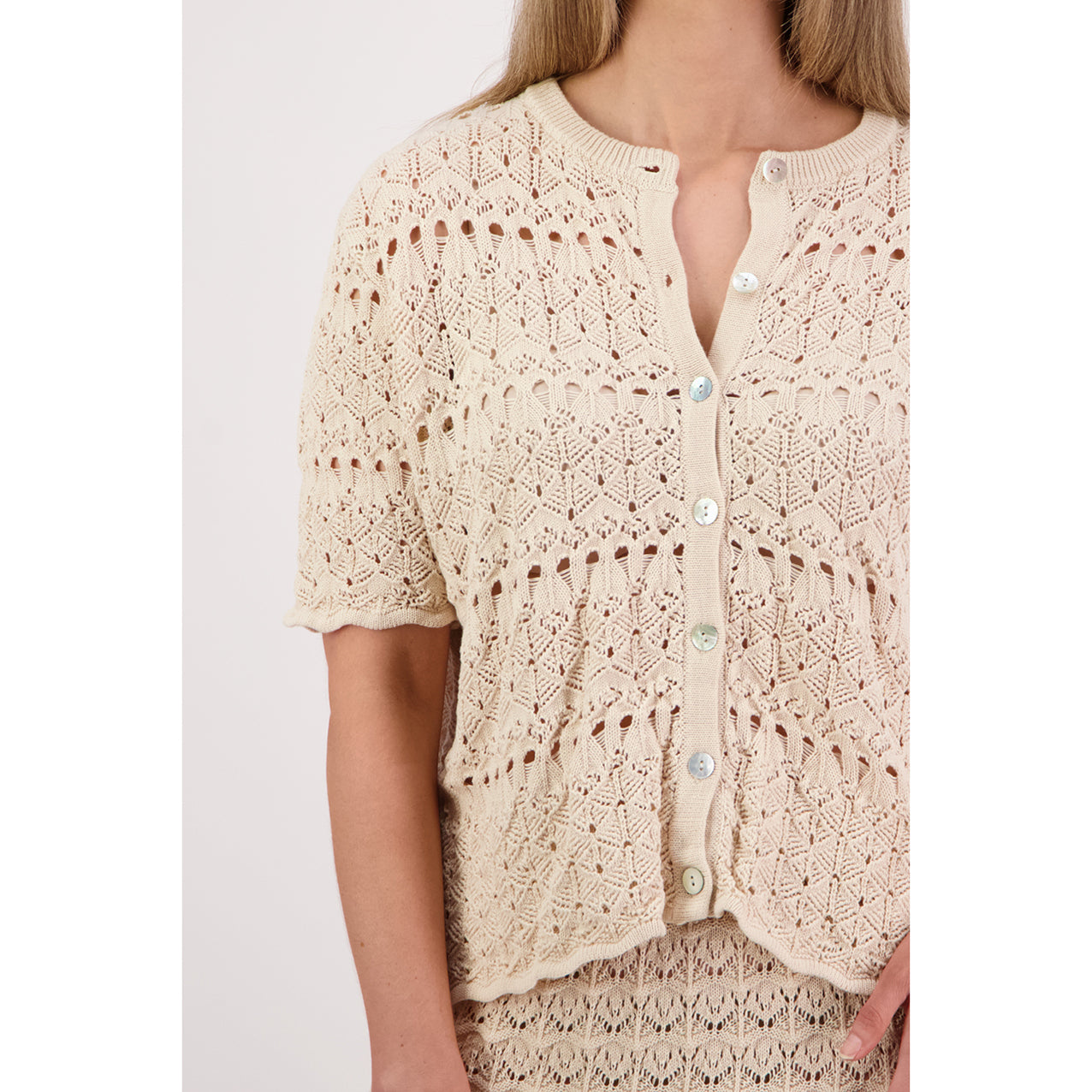 Posy Top Ivory