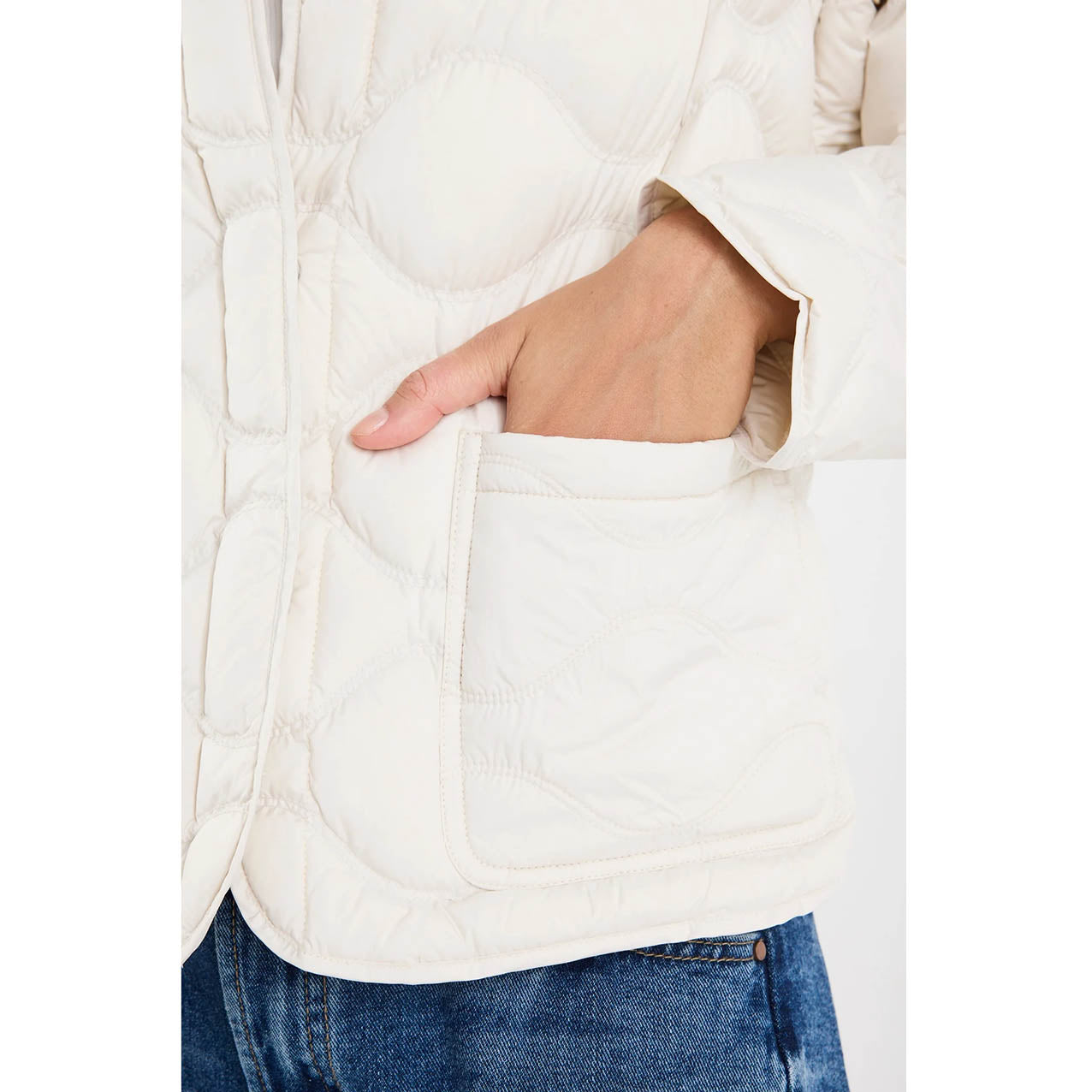 Premium Putty Down Filled Quilted Jacket
