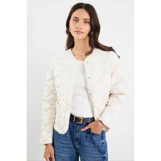 Premium Putty Down Filled Quilted Jacket