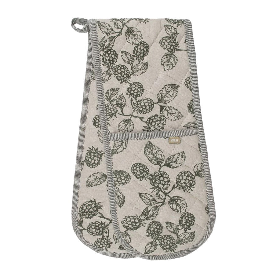 R&H Double Oven Glove Green