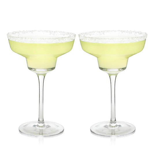 Viski Crystal Margarita Glasses