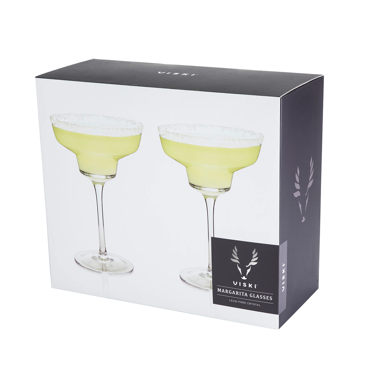 Crystal Margarita Glasses Set 2