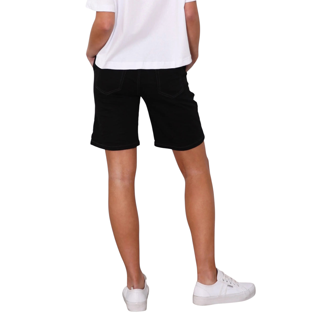 Riley Denim Short Black