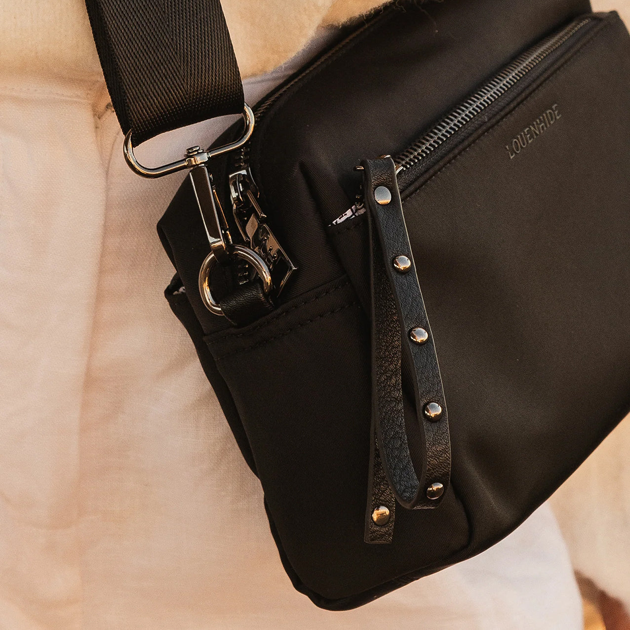 Rowie Nylon Crossbody Bag Black