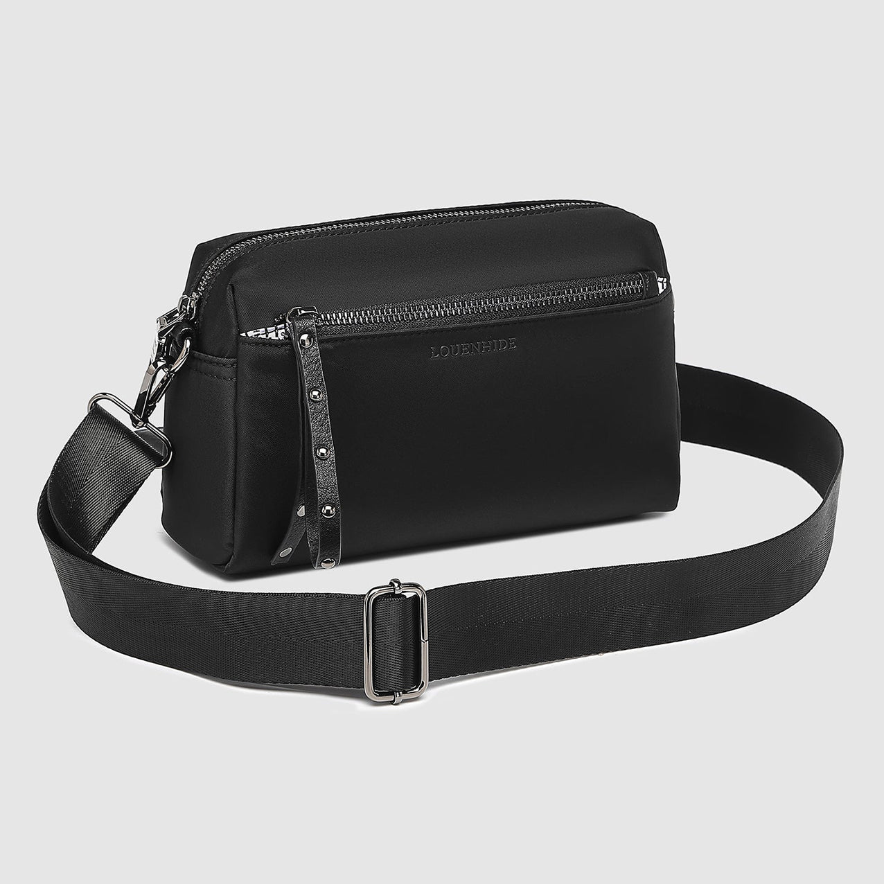 Rowie Nylon Crossbody Bag Black