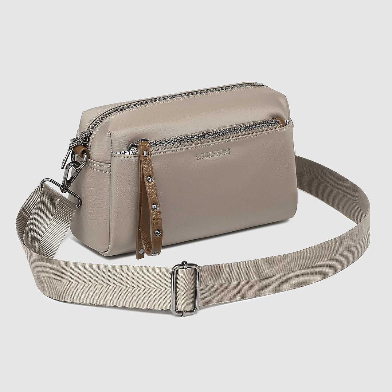 Rowie Nylon Crossbody Bag Coffee