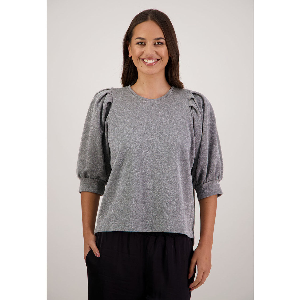 Russo Top Metallic Silver