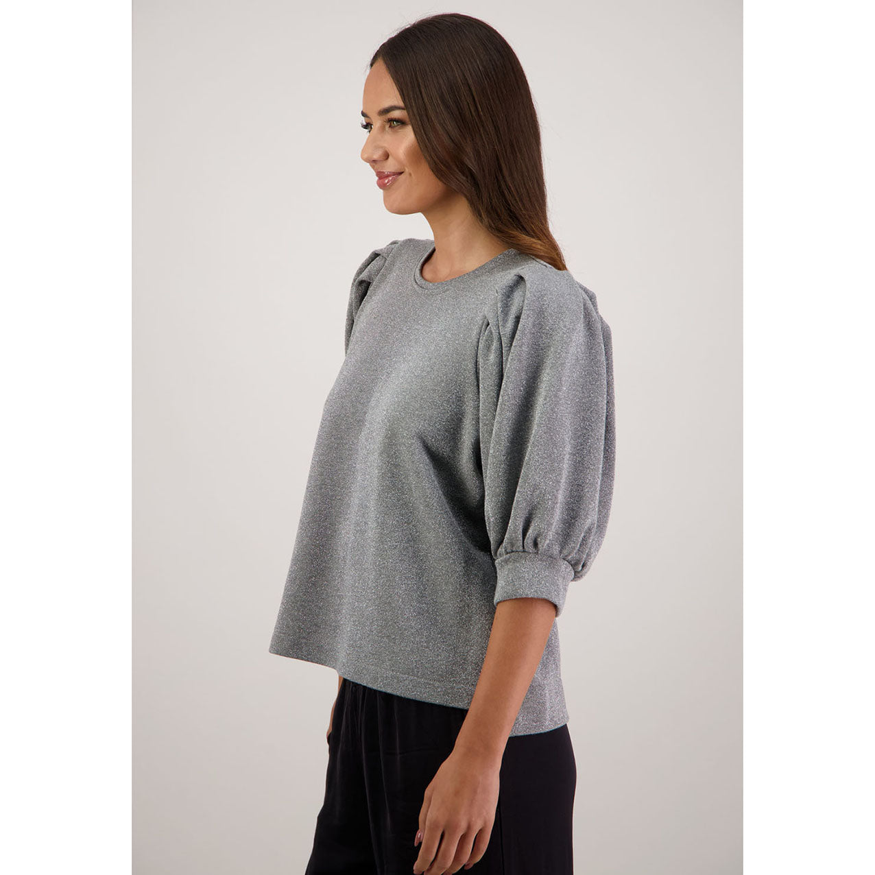 Russo Top Metallic Silver