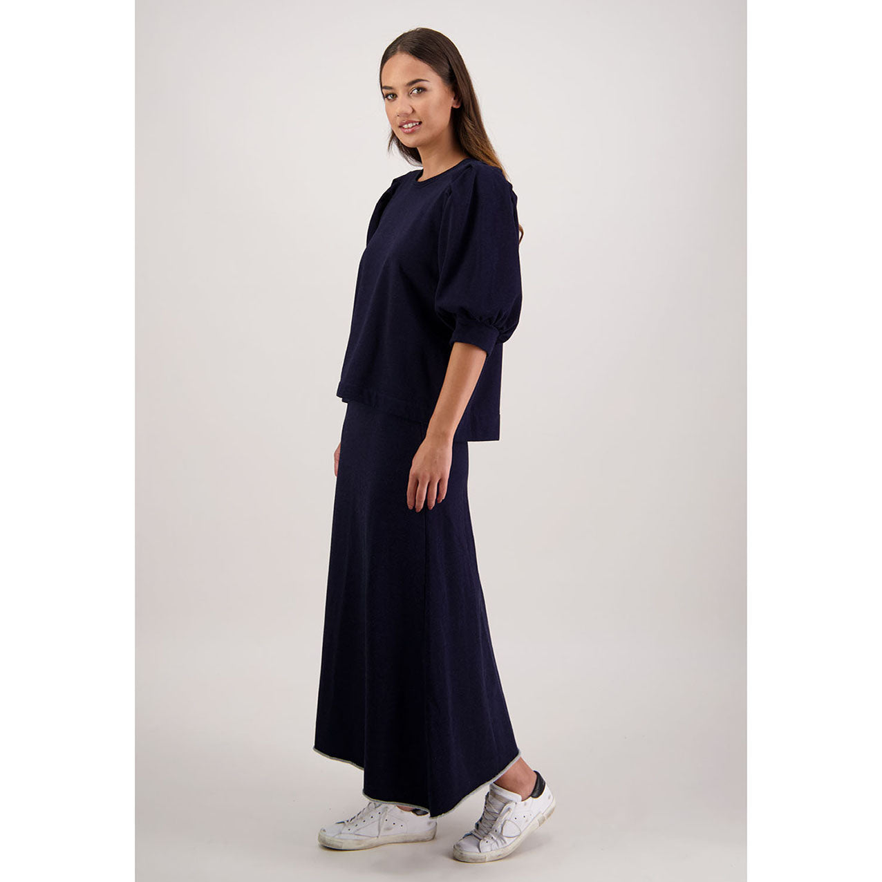 Rutherford Skirt Denim Jersey
