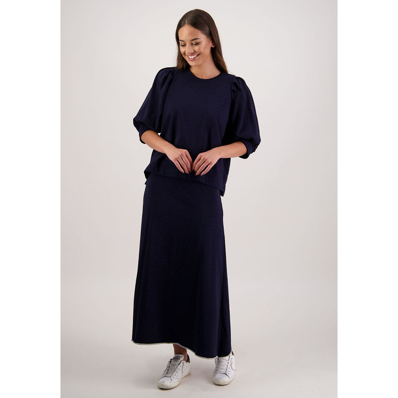 Rutherford Skirt Denim Jersey