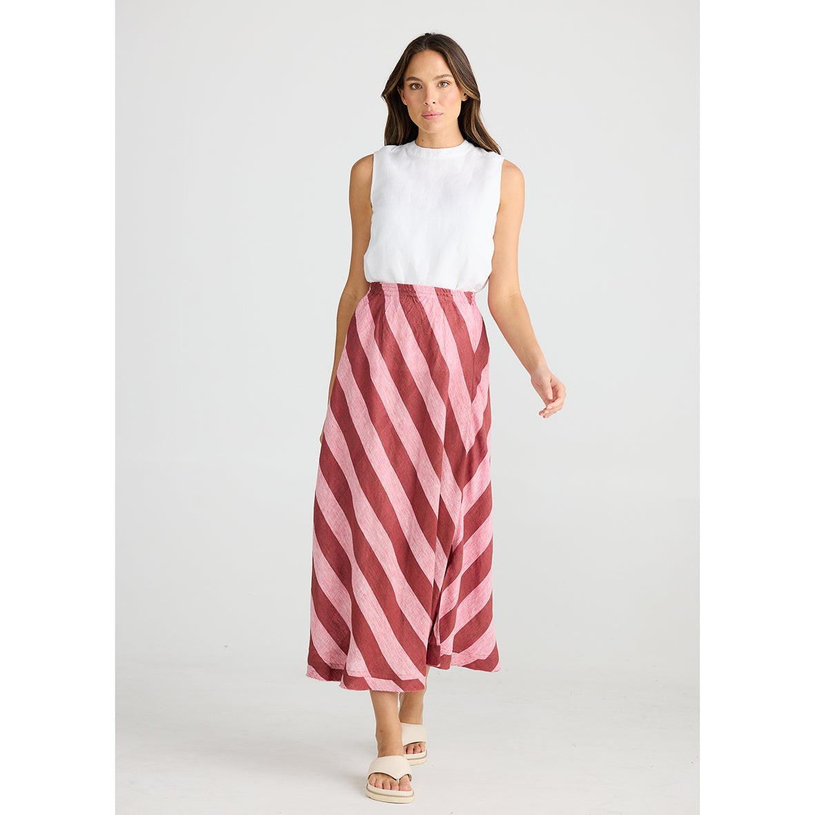 Sicily Skirt Porto Stripe