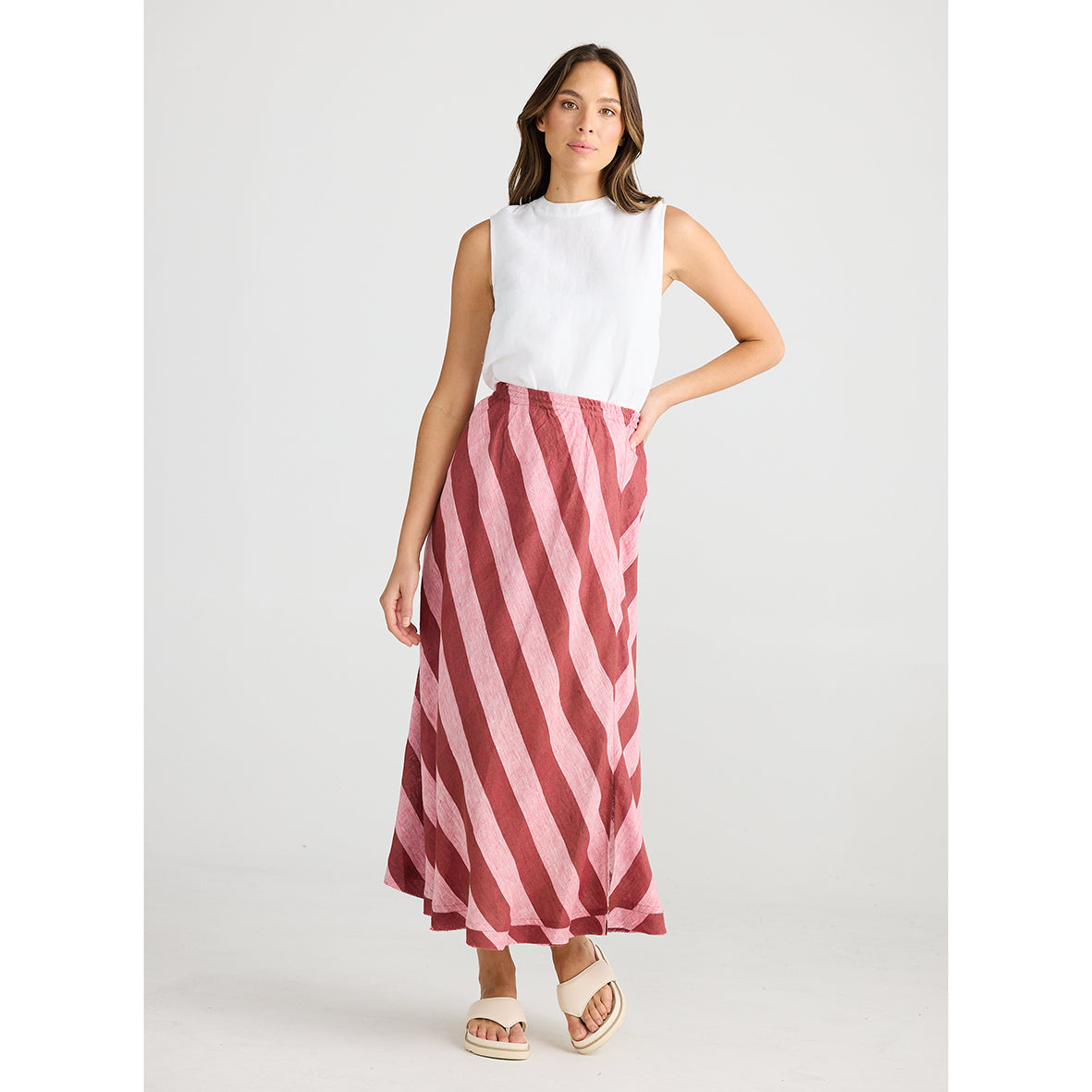 Sicily Skirt Porto Stripe