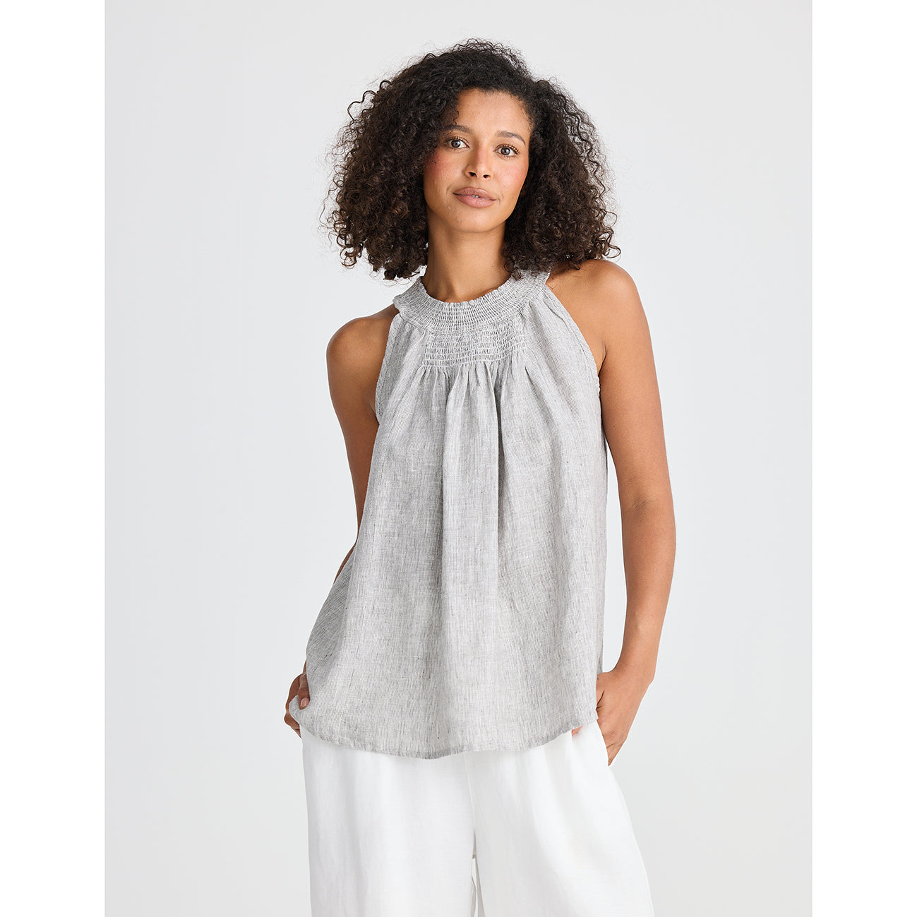 Isola Top Charcoal Fleck