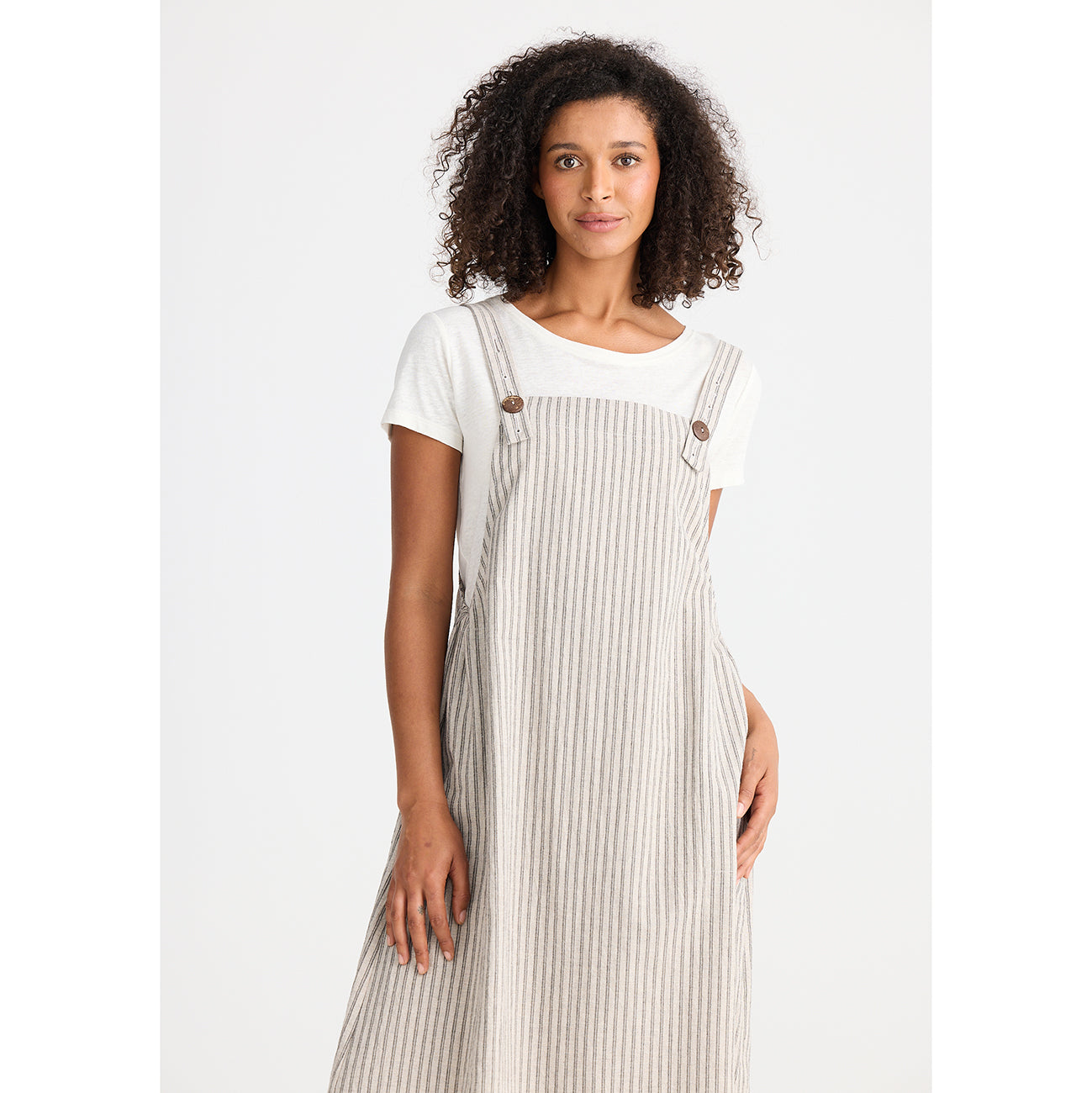Bindie Pinafore Pisa Stripe