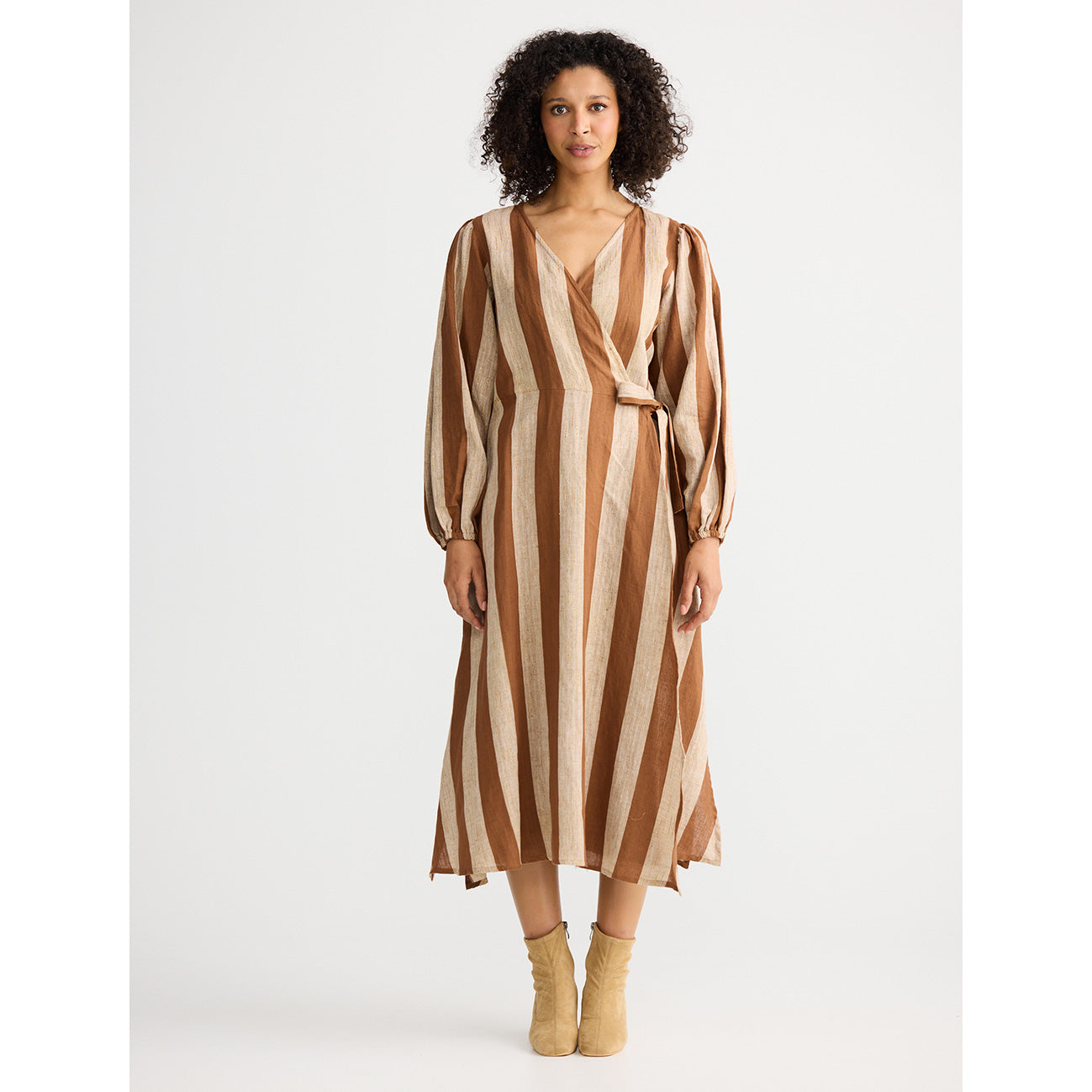 Amor Wrap Dress Sienna Stripe