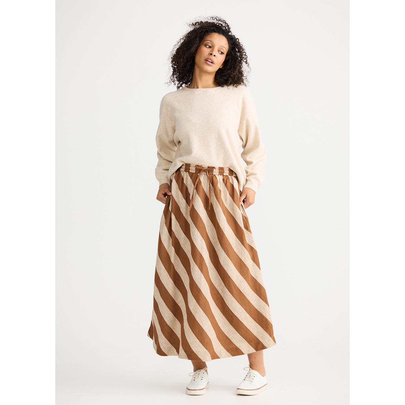 Nadia Skirt Sienna Stripe