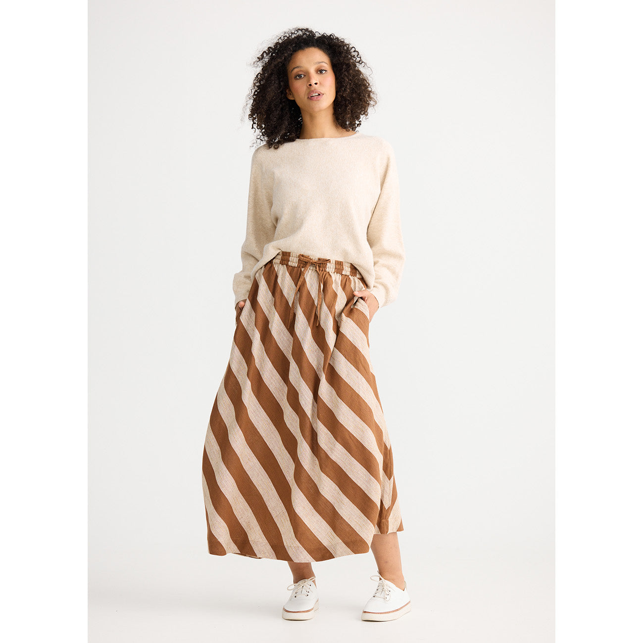 Nadia Skirt Sienna Stripe