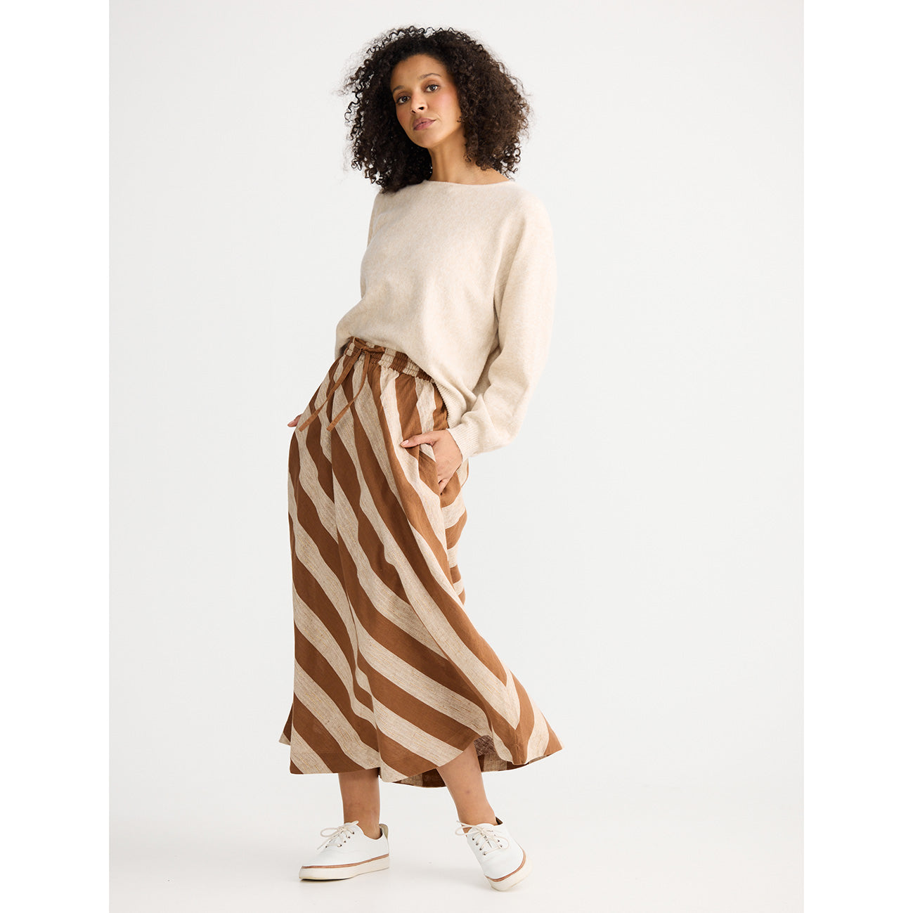 Nadia Skirt Sienna Stripe