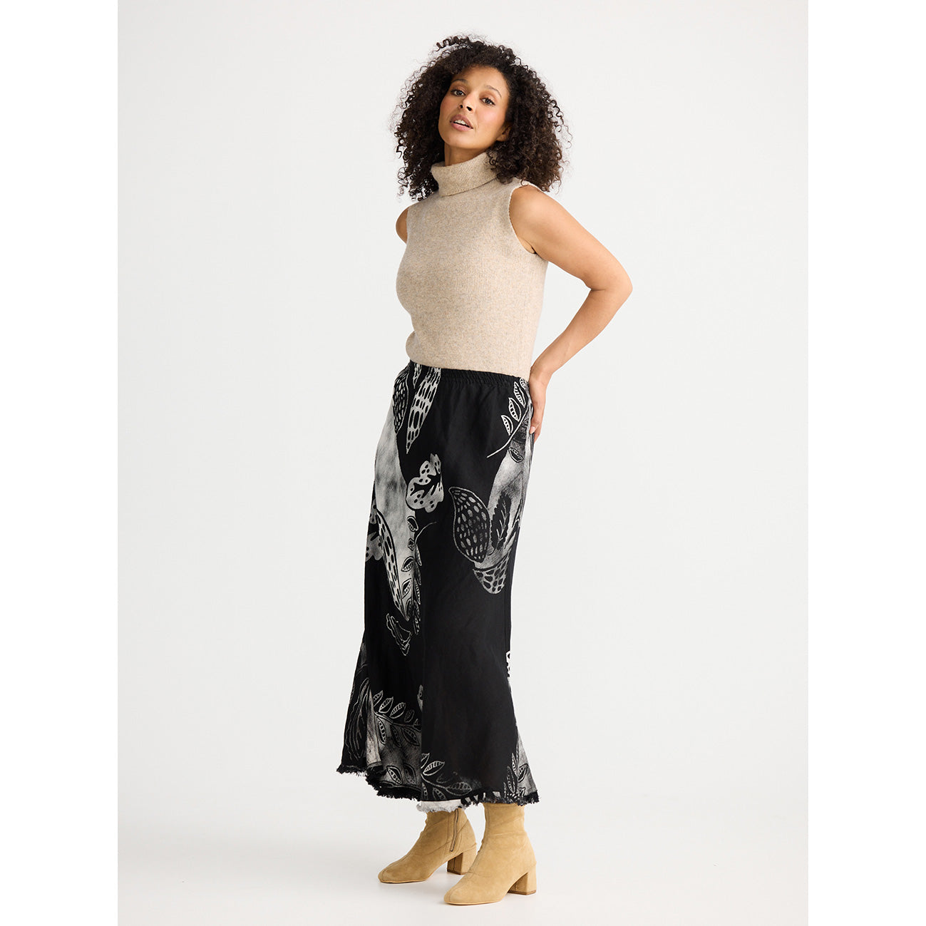 Sicily Skirt Sahara Bloom