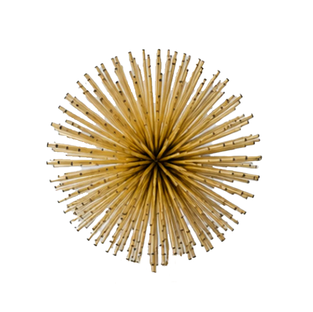 Gold Pom Pom Deco Pack 6