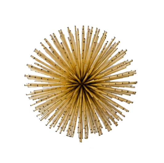 Gold Pom Pom Deco Pack 6