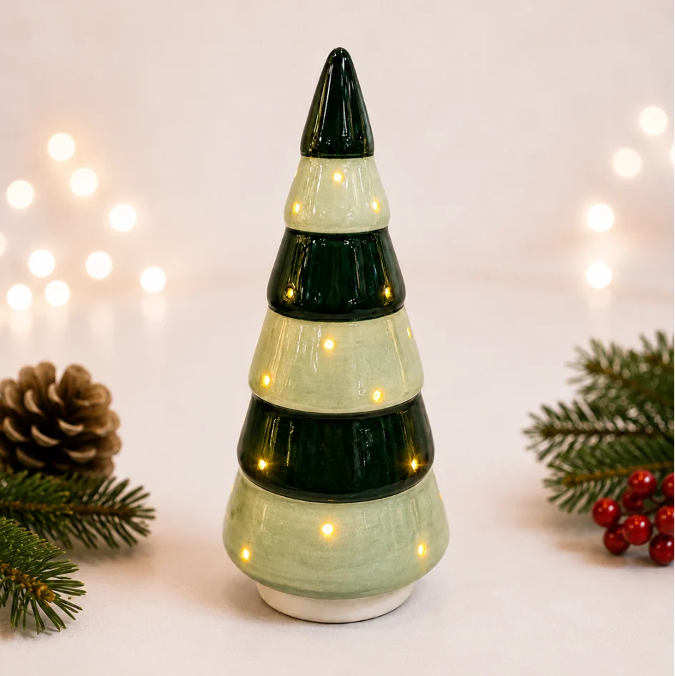 Ceramic Tea Light Christmas Tree
