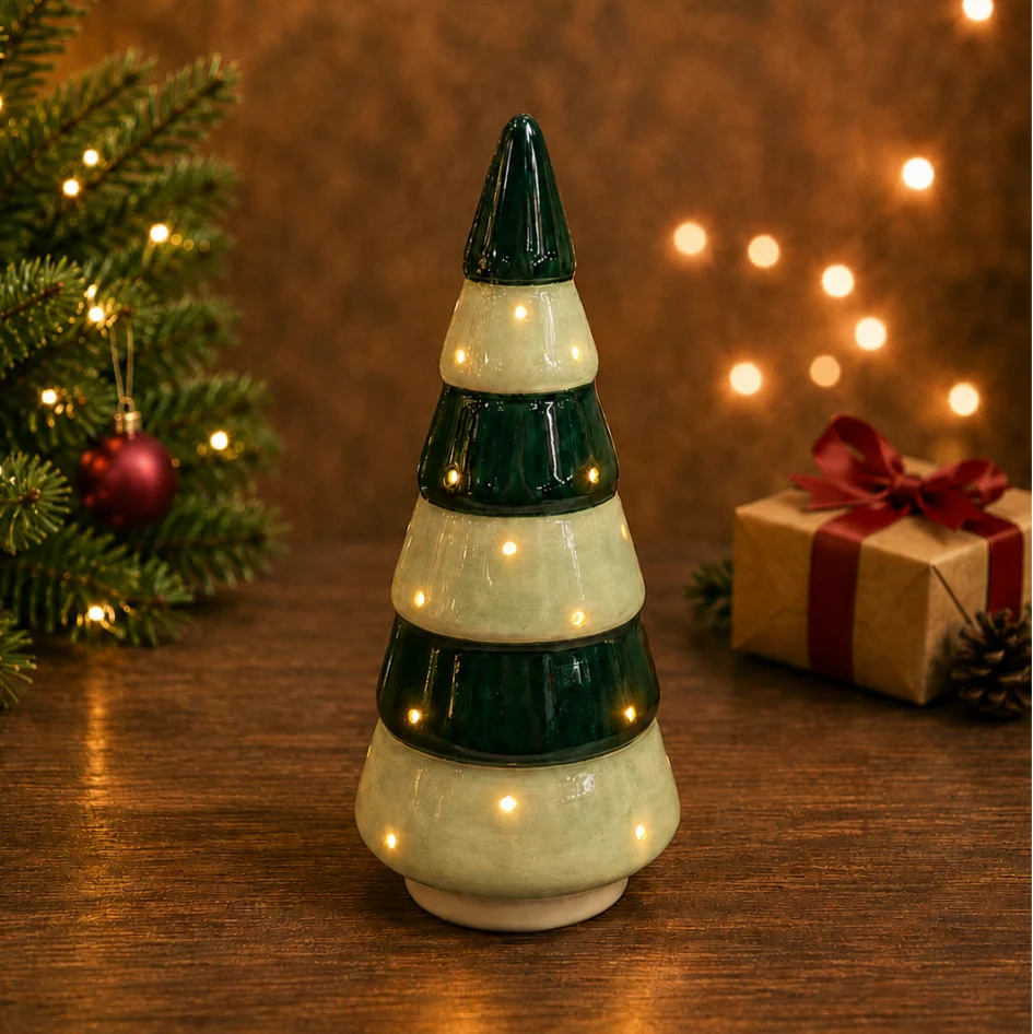 Ceramic Tea Light Christmas Tree