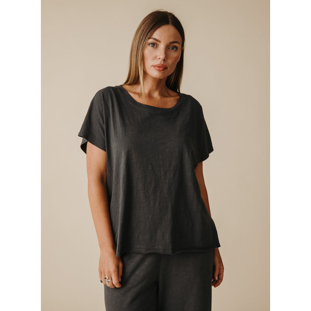 Talamaya Shoreline T-Shirt Black Sand