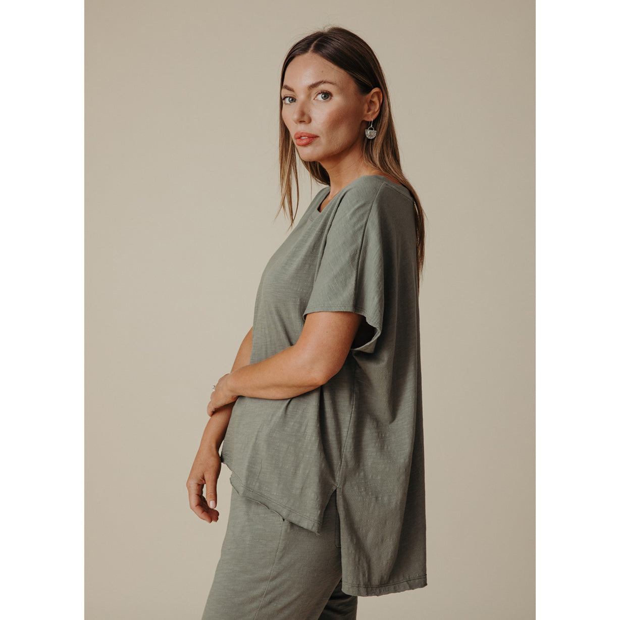 Talamaya Shoreline T-Shirt Dusty Olive