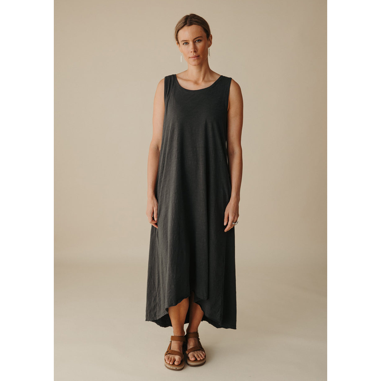 Talamaya Shoreline Breeze Dress Black Sand