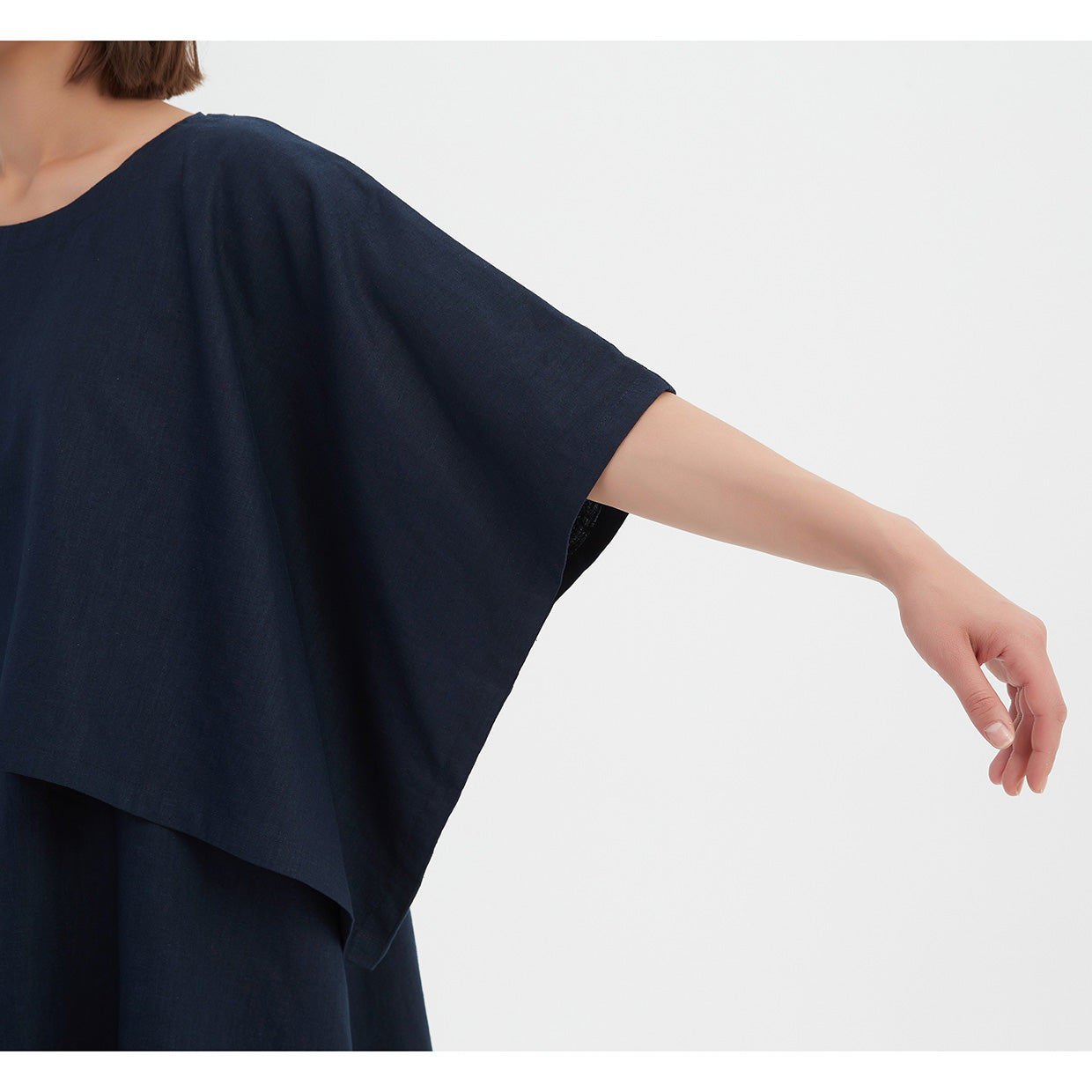 Short Sleeve Layer Top Navy