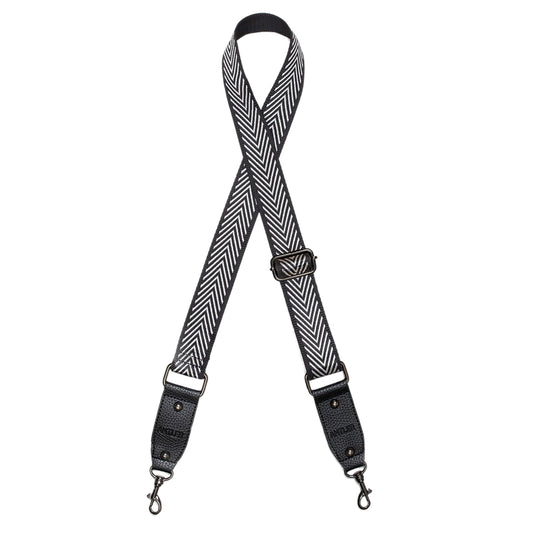 Antler Bag Strap Silver Arrows Black