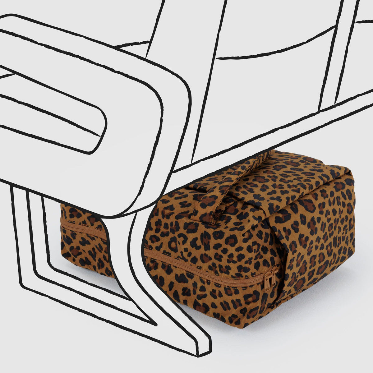 Baggu Small Cloud Carry-On Leopard
