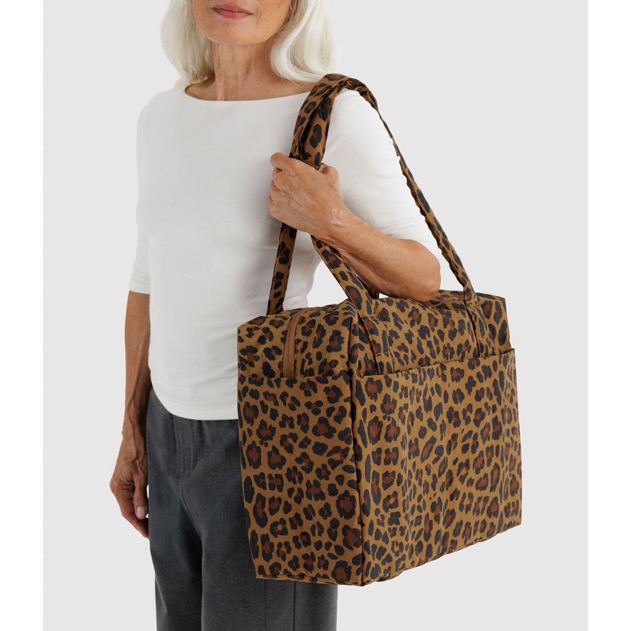 Baggu Small Cloud Carry-On Leopard