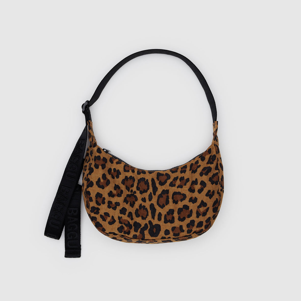 Baggu Small Nylon Crescent Bag Leopard