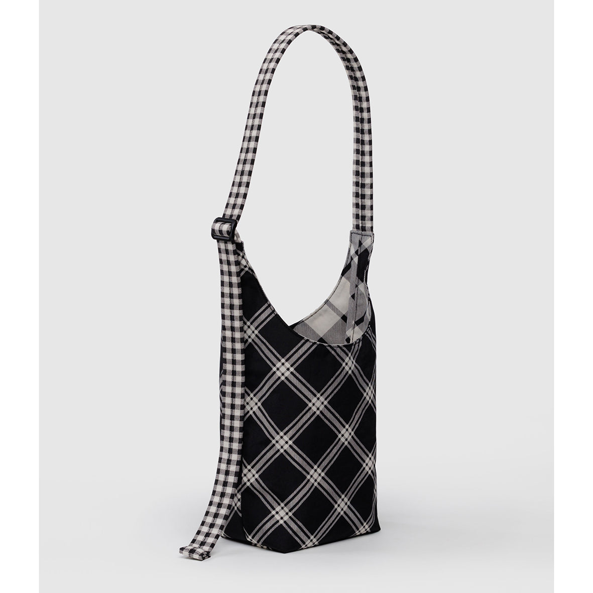Baggu Small Nylon Sling Mixed Plaid