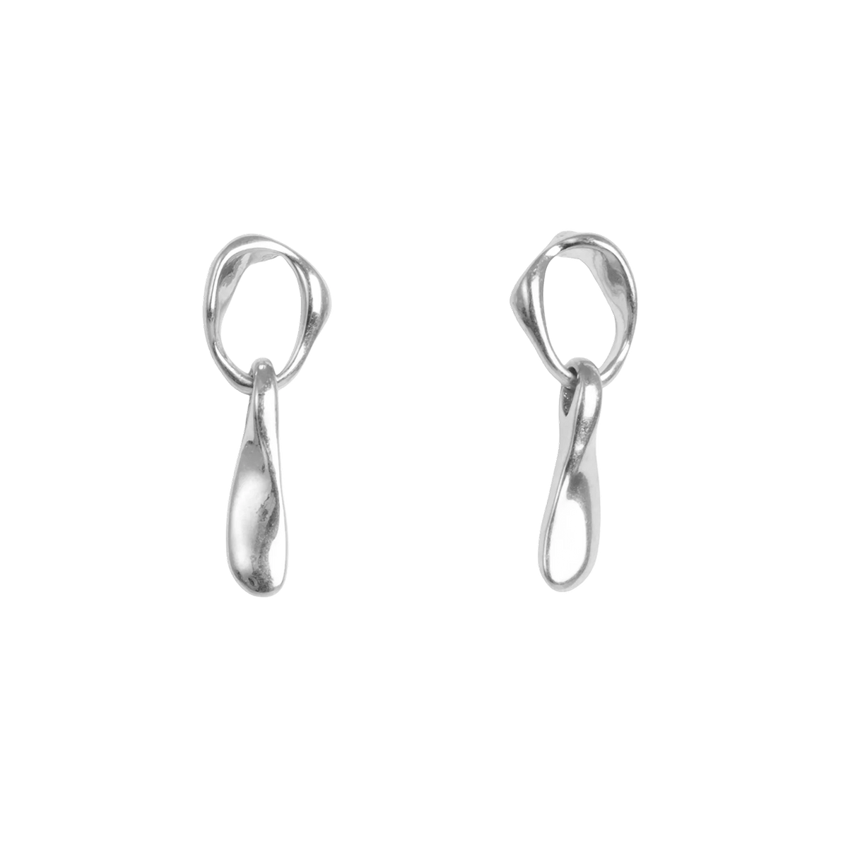 Soft as Silk Silver Earrings